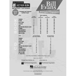 Jazz Play Along: Volume 37 - Bill Evans