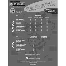Jazz Play Along: Volume 39 - 'All The Things You Are' And More Jerome Kern Songs