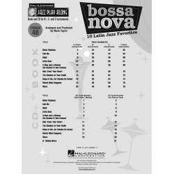 Jazz Play-Along Volume 40: Bossa Nova  10 Latin Jazz Favorites (Book/Online Audio)