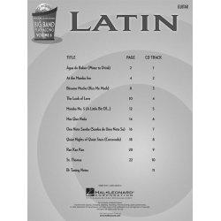 Big Band Play-Along Volume 6: Latin - Guitar