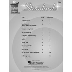 Big Band Play-Along Volume 7: Standards - Piano
