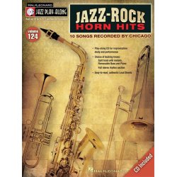 JAZZ PLAY-ALONG VOLUME 124 JAZZ-ROCK HORN HITS ALL INSTRUMENTS BOOK/CD