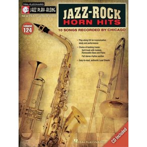 JAZZ PLAY-ALONG VOLUME 124 JAZZ-ROCK HORN HITS ALL INSTRUMENTS BOOK/CD