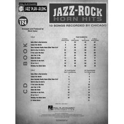 JAZZ PLAY-ALONG VOLUME 124 JAZZ-ROCK HORN HITS ALL INSTRUMENTS BOOK/CD