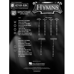 JAZZ PLAY ALONG VOLUME 157 HYMNS ALL INSTRUMENTS BK/CD
