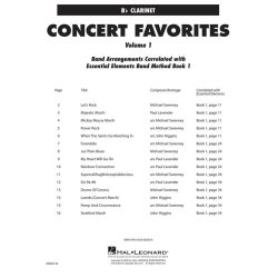 Concert Favorites Vol. 1 - Bb Clarinet