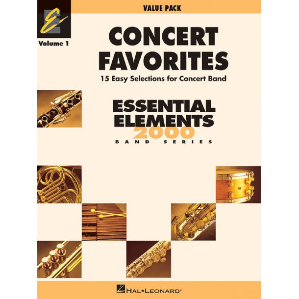 Concert Favorites Vol. 1 - Value Pak : 37 Part Books with Conductor Score and CD