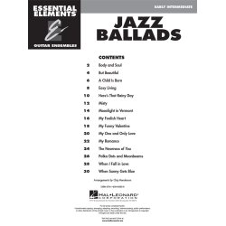 Essential Elements Guitar Ens - Jazz Ballads : 15 Classic Songs Arranged for Three or More Guitarists