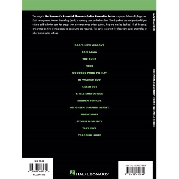 Essential Elements Guitar Ens - Jazz Classics : 14 Songs Arranged for Three or More Guitarists