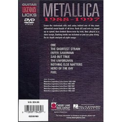 Legendary Guitar Licks: Metallica 1988-1997 (DVD)