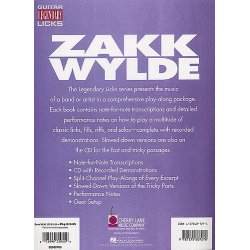 Zakk Wylde: Guitar Legendary Licks (Book and CD)