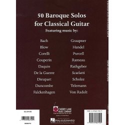 50 Baroque Solos For Classical Guitar