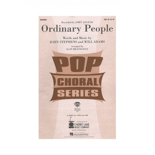 John Legend: Ordinary People (SAB)