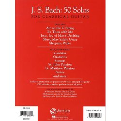 J.S. Bach: 50 Solos For Classical Guitar