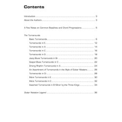 75 BLUES TURNAROUNDS FOR GUITAR GTR BK