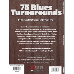 75 BLUES TURNAROUNDS FOR GUITAR GTR BK