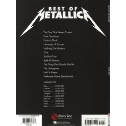 Metallica: Best Of - Alto Saxophone