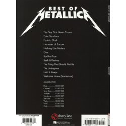 Metallica: Best Of - Clarinet