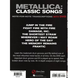 Metallica: Classic Songs - Drums (Book/DVD)