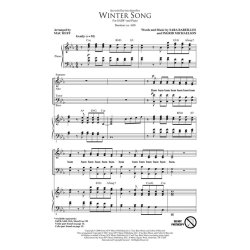 Bareilles Winter Song (Huff) Satb