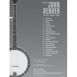 Denver John The Best Of For Easy Banjo Bjo Bk