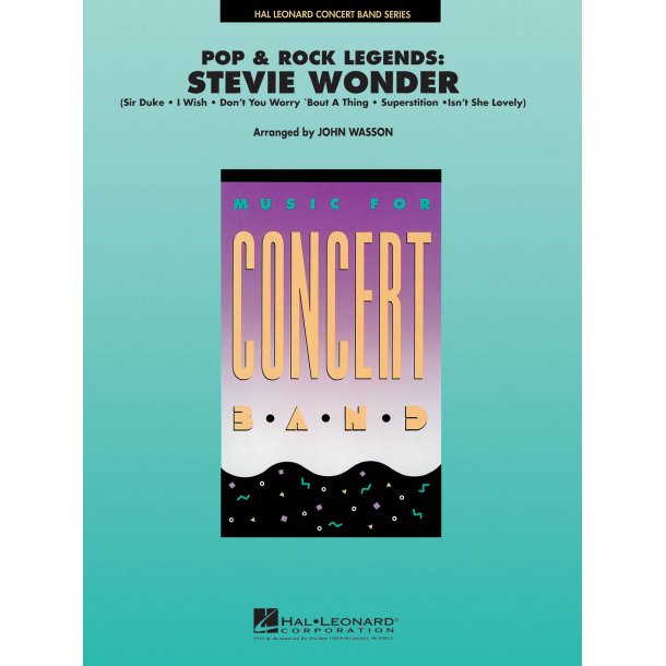 Pop & Rock Legends: Stevie Wonder : Sir Duke - I Wish - Don't You Worry 'Bout A Thing - Superstition - Isn't She Lovely