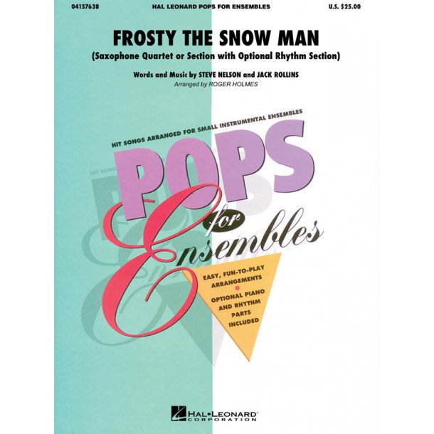 Frosty the Snow Man : Saxophone Quartet