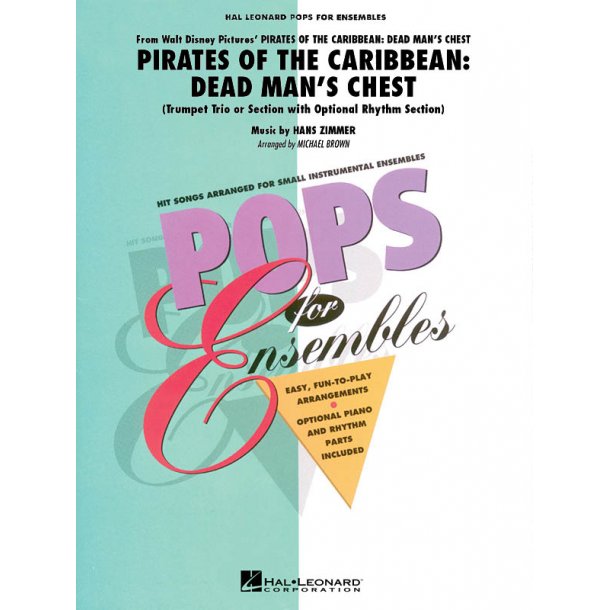 Pirates of the Caribbean - Dead Man's Chest : Trumpet Trio or Ensemble (w/opt. rhythm section)