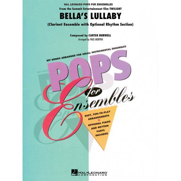 Bella's Lullaby : Clarinet Ensemble with Opt. Rhythm Section