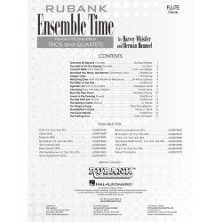 Ensemble Time - C Flutes (Oboe) : for Instrumental Trio or Quartet Playing