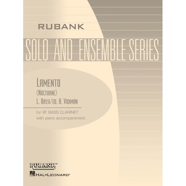 Lamento (Nocturne) : Bb Bass Clarinet Solo with Piano