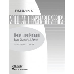 Andante and Minuetto : Clarinet Quartet - Grade 2