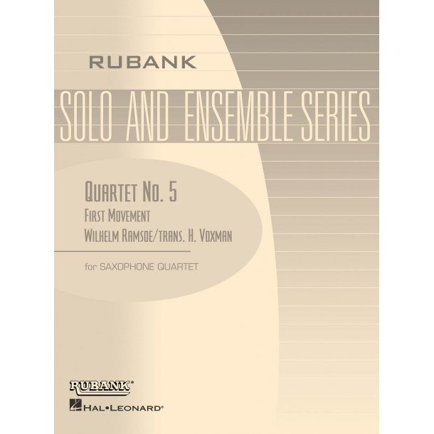 Quartet No. 5 (First Movement) : Saxophone Quartet