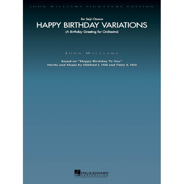Happy Birthday Variations : Deluxe Score