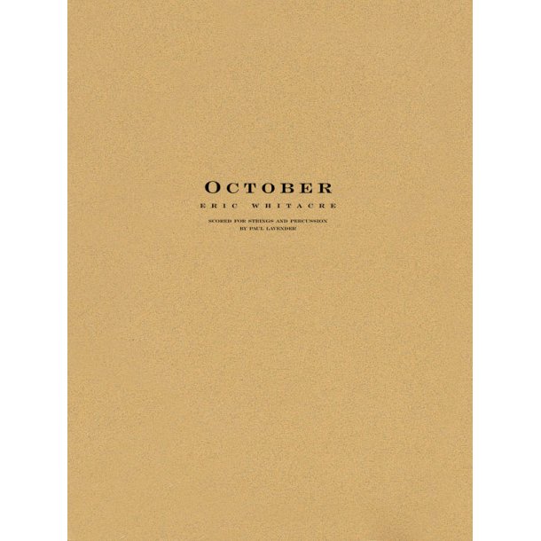 October - String Orchestra Score/Parts