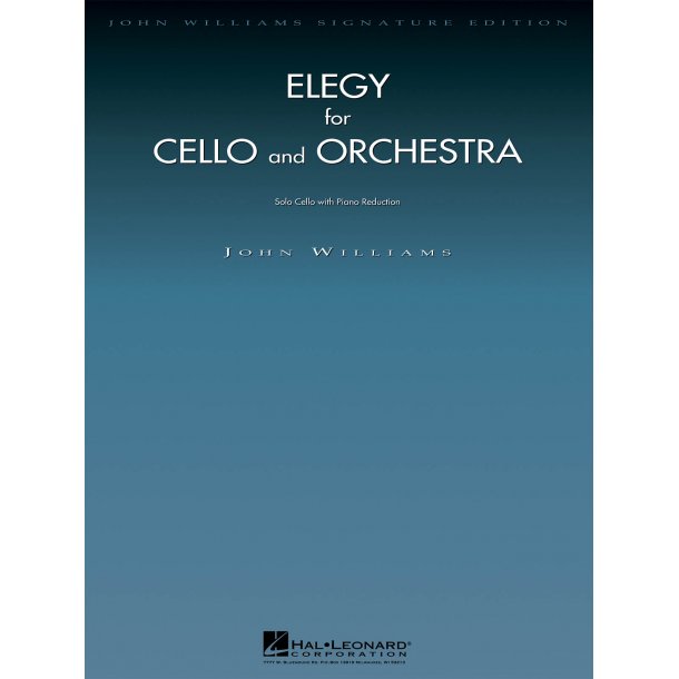Elegy for Cello and Orchestra : Cello with Piano Reduction