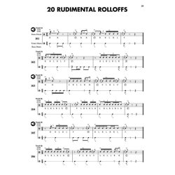 PRATT JOHN S 128 RUDIMENTAL STREET BEATS ROLLOFFS PARADE DRUM BOOK/CD