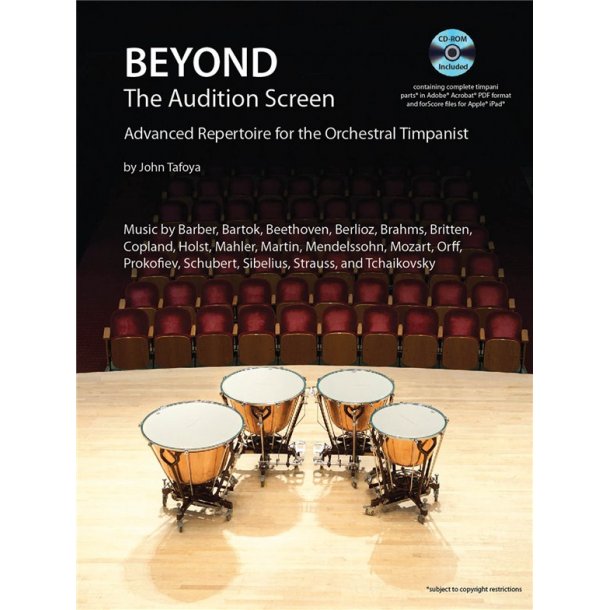 TAFOYA JOHN BEYOND THE AUDITION SCREEN PERCUSSION BOOK/CD