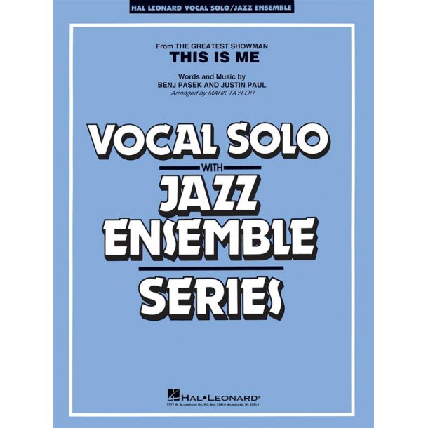 This Is Me : from The Greatest Showman (Key: C)