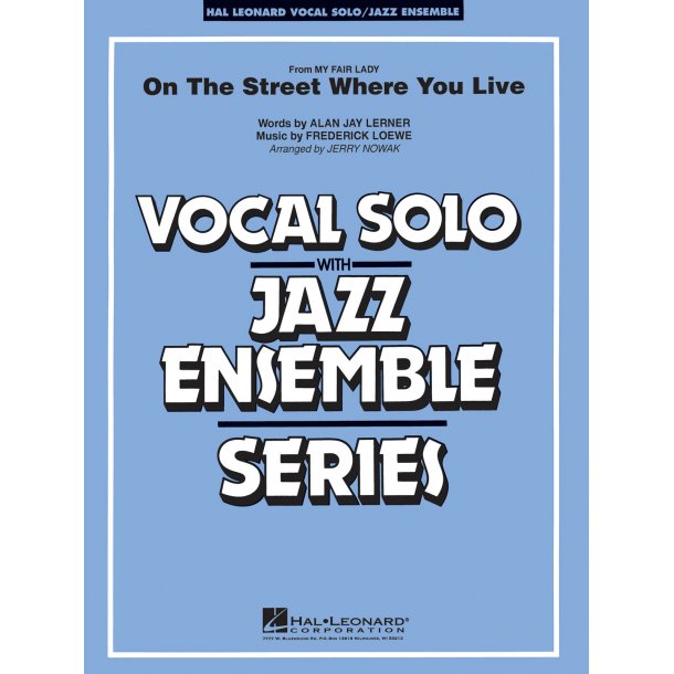 On The Street Where You Live (Key:Ab) : Vocal Solo/Jazz Ensemble Series