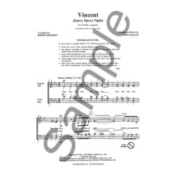 Don McLean: Vincent (Starry Starry Night) - SATB
