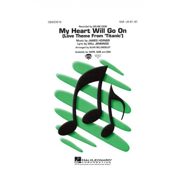 James Horner: My Heart Will Go On (Love Theme From Titanic) - SAB