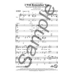 Sarah McLachlan/Seasmus Egan/Dave Merenda: I Will Remember You (SATB)