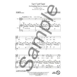 Pete Seeger: Turn! Turn! Turn! (To Everything There Is A Season) (SATB)