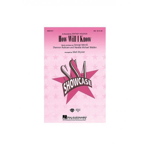Whitney Houston: How Will I Know - SSA/Piano