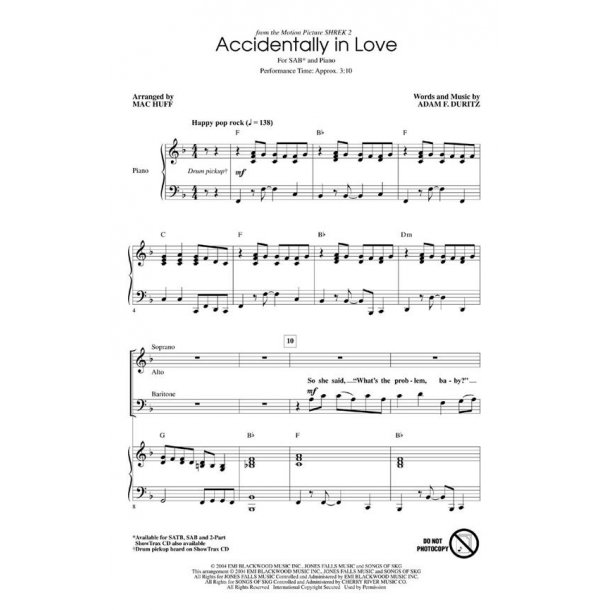 Accidentally in love : ShowTrax CD