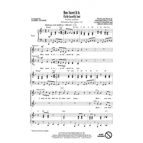 How Sweet It Is To Be Loved by You