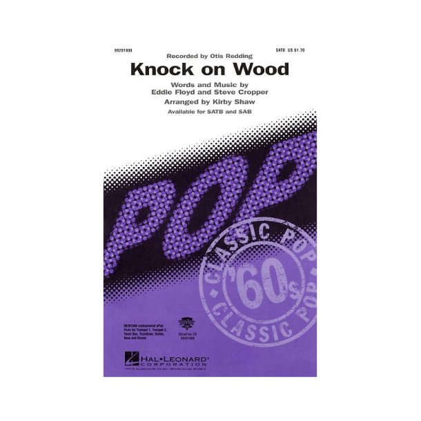 Otis Redding: Knock On Wood (SATB)