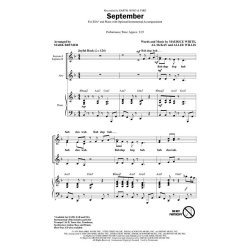 EARTH WIND & FIRE SEPTEMBER (ARR BRYMER MARK) SSA CHORAL