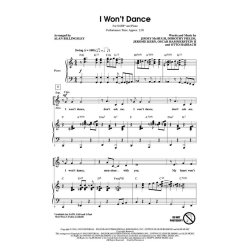 JEROME KERN I WON'T DANCE (ARR ALAN BILLINGSLEY) SATB CHOR
